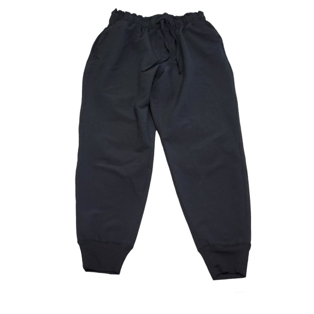 Abercrombie Fitch Womens Black‎ Jogger Pants Elastic Drawstring Waist Size S